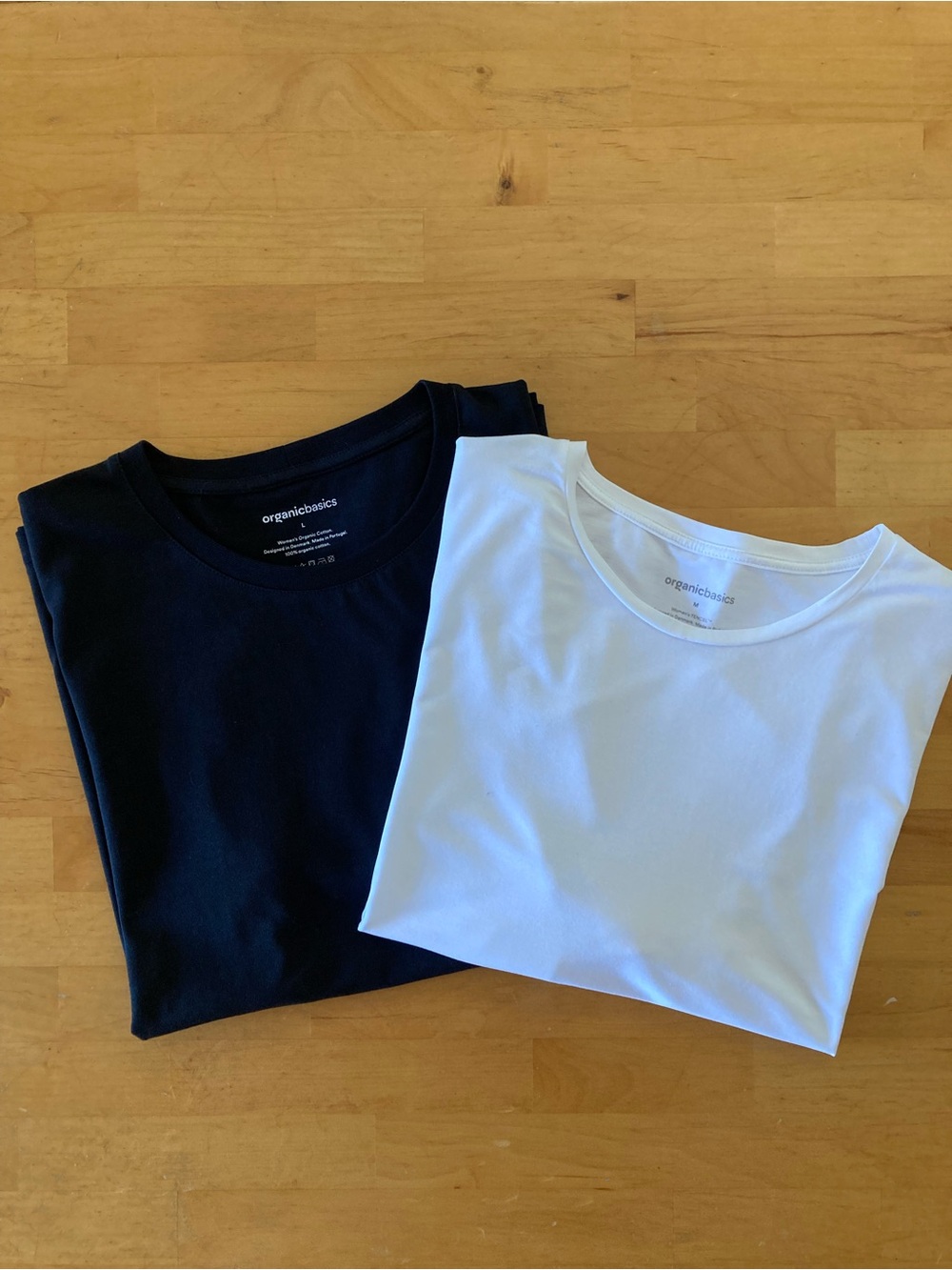 Organic Basics Short Sleeve T-Shirts (2) Black & White